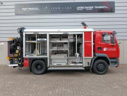 DAF 55.230 TI HIAB 8.7 TM Kraan, Crane, Kran -Brandweerwagen, Firetruck, Feuerwehr -Aggregaat, Generator TT 4922