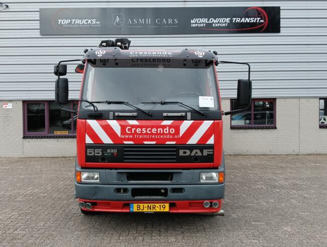 DAF 55.230 TI HIAB 8.7 TM Kraan, Crane, Kran -Brandweerwagen, Firetruck, Feuerwehr -Aggregaat, Generator TT 4922