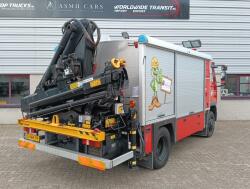 DAF 55.230 TI HIAB 8.7 TM Kraan, Crane, Kran -Brandweerwagen, Firetruck, Feuerwehr -Aggregaat, Generator TT 4922-A