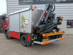 DAF 55.230 TI HIAB 8.7 TM Kraan, Crane, Kran -Brandweerwagen, Firetruck, Feuerwehr -Aggregaat, Generator TT 4922-A