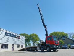 MAN TGS 35.360 8x2 - Hiab 22TM Kraan, Machine transporter, Oprijwagen, afsleepwagen 6.7T. lier TT 4933
