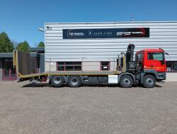 MAN TGS 35.360 8x2 - Hiab 22TM Kraan, Machine transporter, Oprijwagen, afsleepwagen 6.7T. lier TT 4933