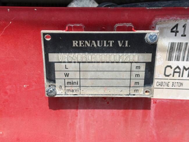 Renault M 210 Midliner 4x4 - Brandweer, Feuerwehr, Fire brigade -3.500 ltr watertank - Expeditie, Camper, Telma Brake TT 4947