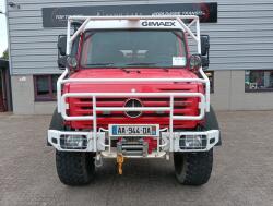 Mercedes-Benz Unimog U 5000 4x4 - (type 437.4) 3.900 ltr - Hydraulische Lier, Winch -Feuerwehr Doppelkabine,Uberrollkafig TT 4950