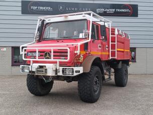 Mercedes-Benz Unimog U 5000 4x4 - (type 437.4) 4000 ltr -Lier, Winch -Feuerwehr Doppelkabine,Uberrollkafig TT 4951