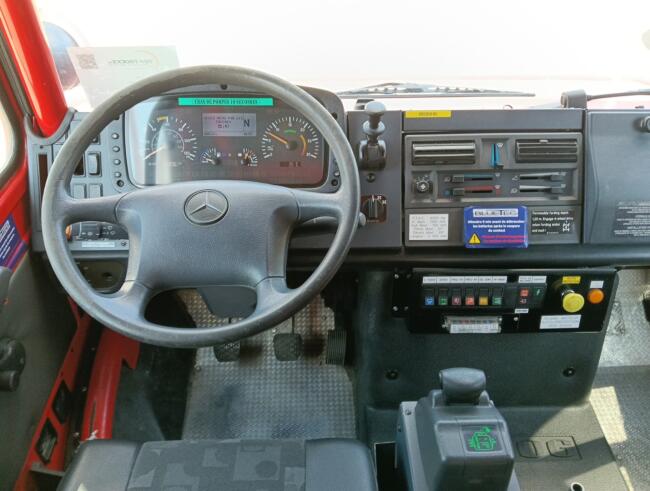 Mercedes-Benz Unimog U 5000 4x4 - (type 437.4) 3.900 ltr -Lier, Winch -Feuerwehr Doppelkabine,Uberrollkafig - Camiva - Expeditievoertuig, Camper TT 4952