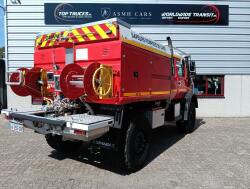 Mercedes-Benz Unimog U 5000 4x4 - (type 437.4) 3.900 ltr -Lier, Winch -Feuerwehr Doppelkabine,Uberrollkafig - Camiva - Expeditievoertuig, Camper TT 4952