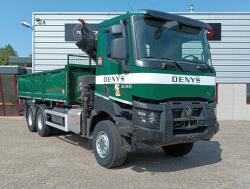 Renault K 460 6x6 -HIAB 18TM Kraan, Crane, Kran, Grue -Bladgeveerd, Grote assen TT 4963