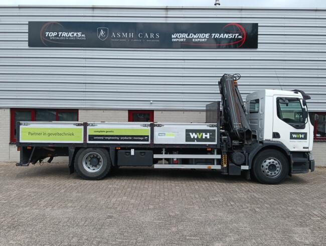 Renault Midlum 220 DCI Hiab 16 TM Kraan, Crane, Kran -Nieuwe APK, TUV -Handgeschakeld, Manuel TT 4966-A