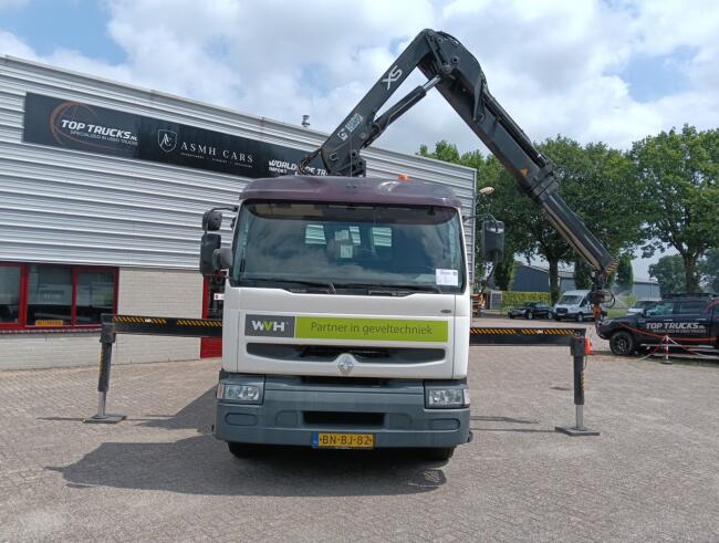 Renault Midlum 220 DCI Hiab 16 TM Kraan, Crane, Kran -Nieuwe APK, TUV -Handgeschakeld, Manuel TT 4966-A