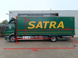 DAF CF 290 FA DHollandia Laadklep 1.500 kg., LBW, Loadlift - Schuifzeilen TT 4977
